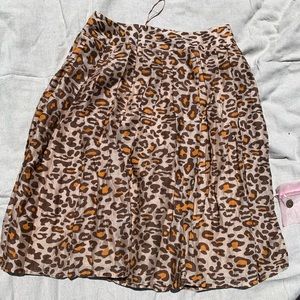 leopard print skirt